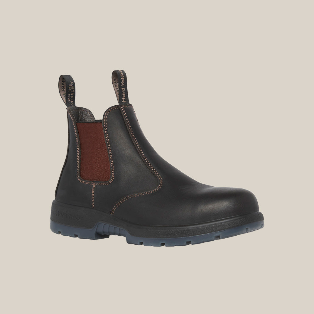 Hard Yakka Outback INT Men's Steel Toe Static-Dissipative Puncture-Resisting Chelsea Pull-on Work Boot